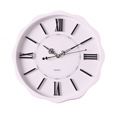 zegar ścienny TARTA kol. biały, średn. 35 cm-MC