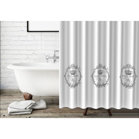 Zasłona prysznicowa DELUXE 180x180cm, kol.biały