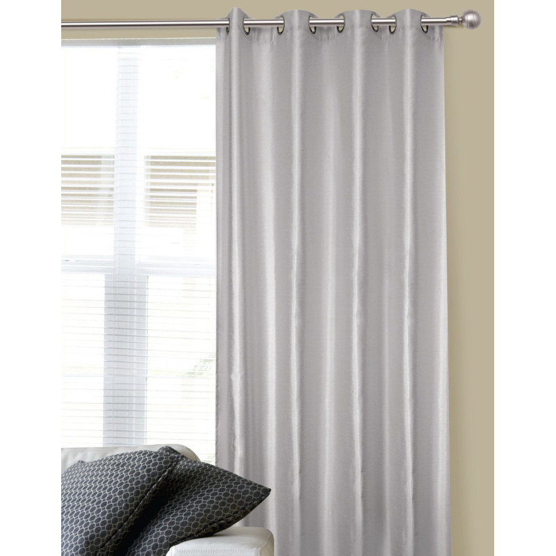 Zasł z kółkami SILK rozm140/245cm kol róż pudrowy