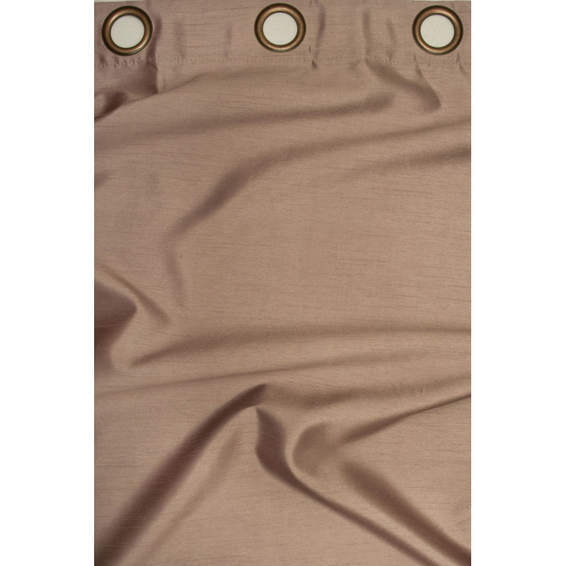 Zasł z kółkami SILK rozm140/245cm kol róż pudrowy