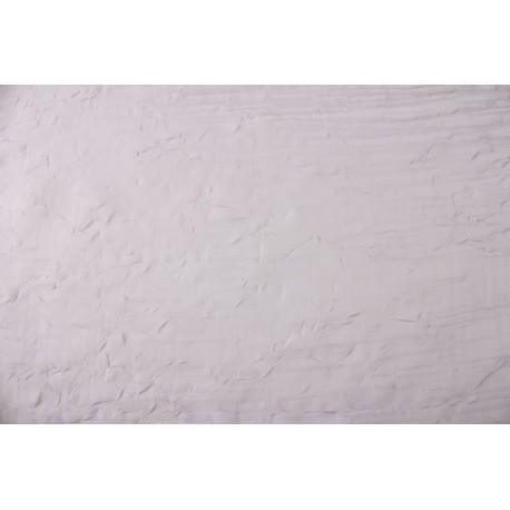 Woal barw kreszowany z oł, szer 270 cm, kol Biały