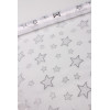 ORGANDYNA GWIAZDY do dekoracji 45/200 cm, k.srebr