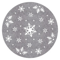 Podkładka filcowa PŁATEK, śr.30 cm, kol. szary