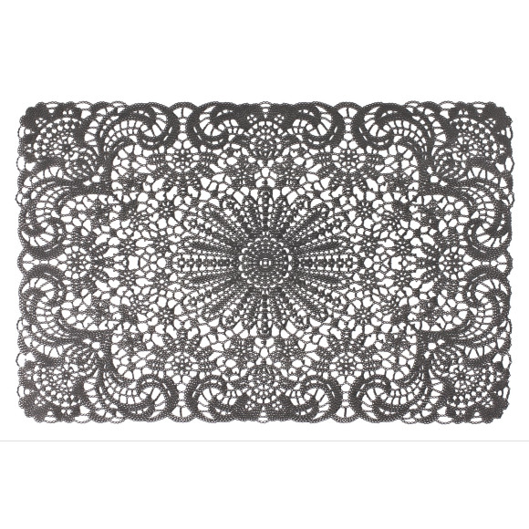 Podkładka LACE, 45x30 cm, kol. szary - 5908262439499
