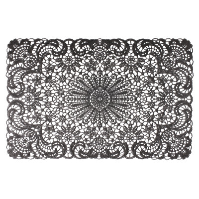 Podkładka LACE, 45x30 cm, kol. CZARNY