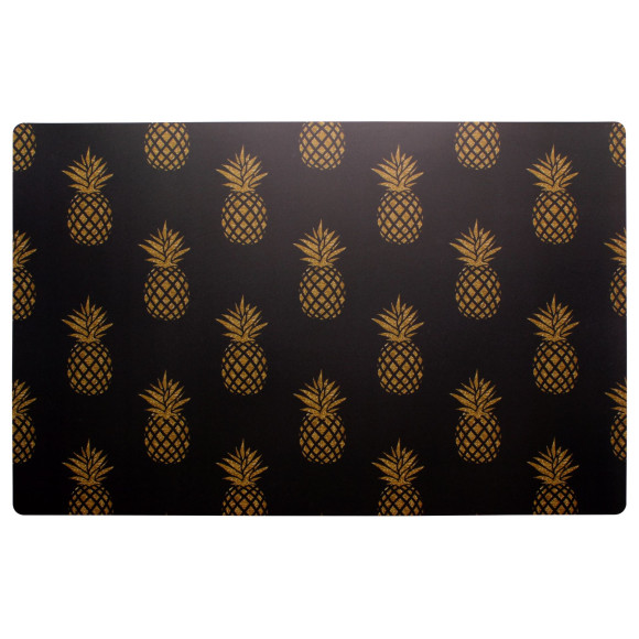 Podkładka ANANAS, 43,5x28,2 cm, kol. czarno-złoty