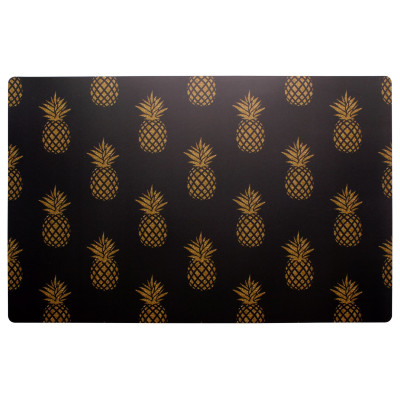 Podkładka ANANAS, 43,5x28,2 cm, kol. czarno-złoty