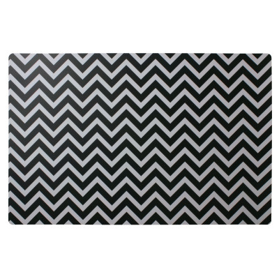 Podkładka ZYGZAK 43,5x28,2 cm, kol. biało-czarny - 5908262437952