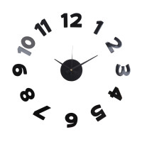 Zegar naklejany STICKER BLINK, średnica 75 cm, kolor cza  - mechanizm cichy  - 5908262431950