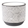 Osłonka FOLKE terrakota, 14x14x12cm, BIAŁ - CZAR - 5908262465436