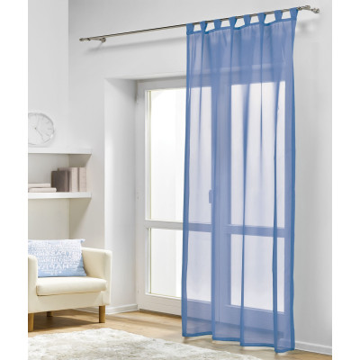 Firana z patkami DIANA 140x245, kolor niebieski - 5908262443328