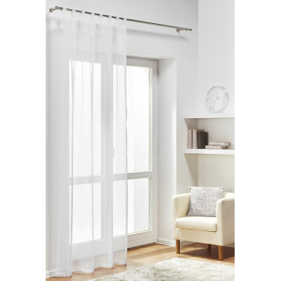 Firanka z patkami Diana 140x260cm kol biały - 5908262427885
