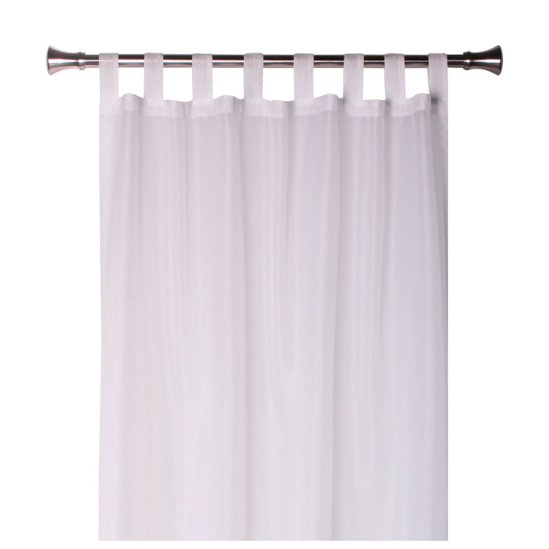 Firanka z patkami Diana 140x260cm kol biały - 5908262427885