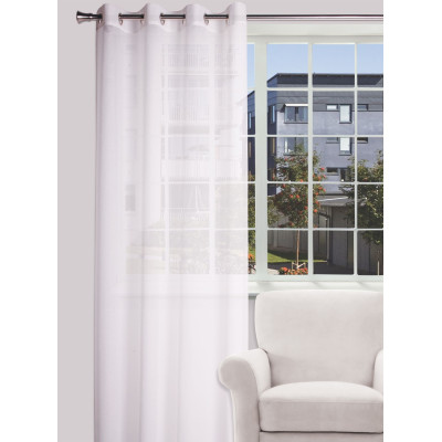Firanka z kółkami ENIGMA 140/245 cm, kol biały - 5908262489678