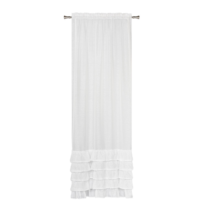 Firana z taśmą FRIVOLI 140x260 cm, kolor off white - 5908262440730
