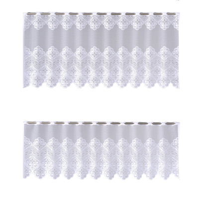 Komplet zazdrostek GIS, 45x150 i 60x150 cm biały - 5900386929726