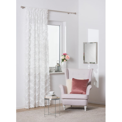 Firana z taśmą WINGS 140x300 cm, kol. off white - 5903754816109