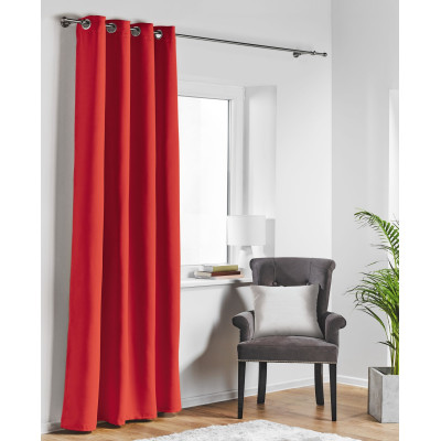 Zasłona z kółkami BLACKOUT 140x250 kolor czerwony9 - 5908262440280