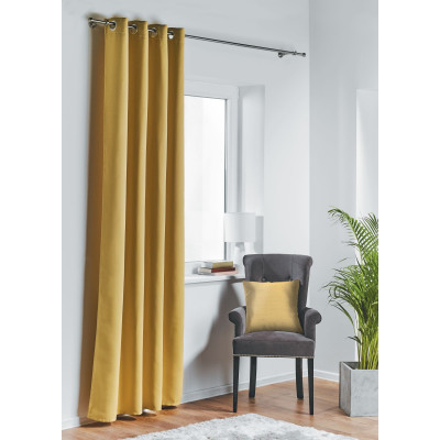 Zasłona z kółkami BLACKOUT 140x260cm kolor musztardowy8 - 5908262418500