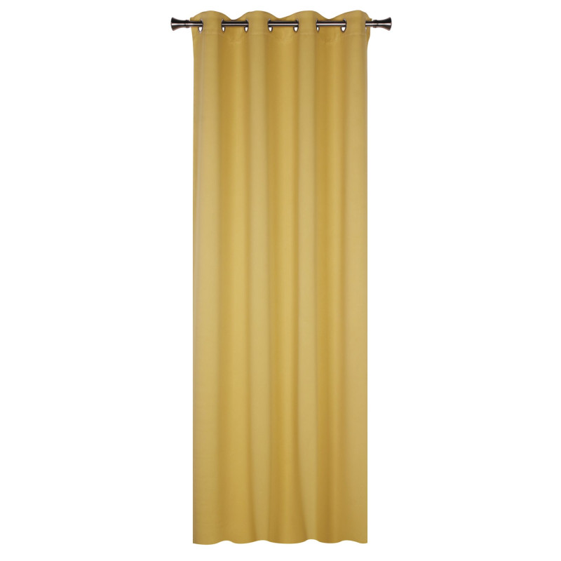 Zasłona z kółkami BLACKOUT 140x260cm kolor musztardowy8 - 5908262418500
