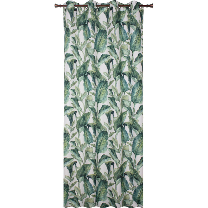 Zasłona z kółkami CALATEA 140x250 cm, kolor zielony - 5908262432315