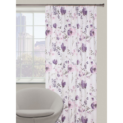 Zasłona z taśmą LIVADI 140x245 cm, kolor fiolet - 5908262439505