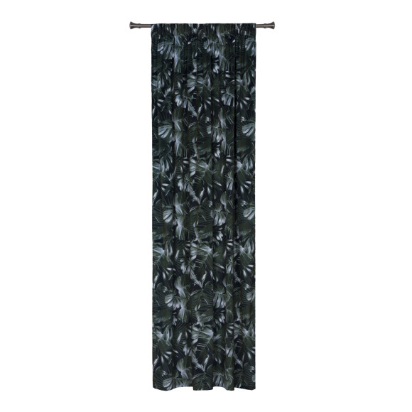 Zasłona z kółkami CALATEA 140x250 cm, kolor zielony - 5903754816147