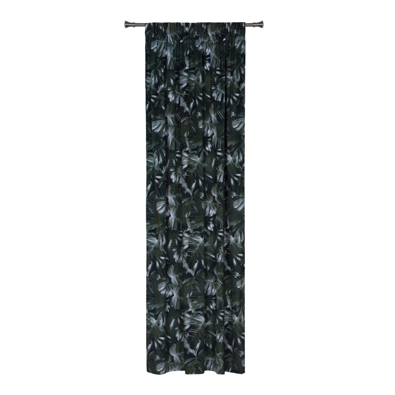 Zasłona z kółkami CALATEA 140x250 cm, kolor zielony - 5903754816147