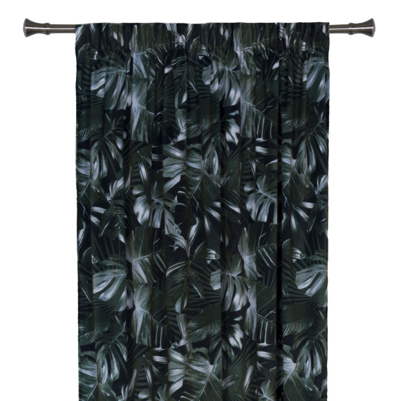 Zasłona z kółkami CALATEA 140x250 cm, kolor zielony - 5903754816147