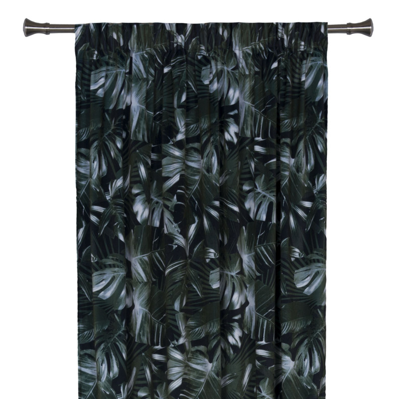 Zasłona z kółkami CALATEA 140x250 cm, kolor zielony - 5903754816147