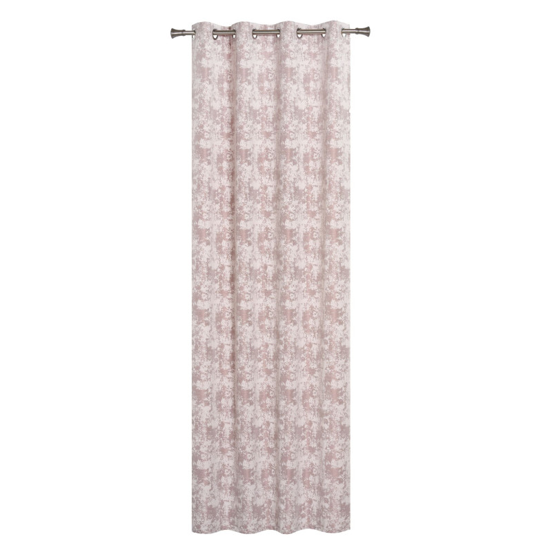 Zasłona z kółkami NOBILE 140x260 cm, kol. różowy - 5903754800016