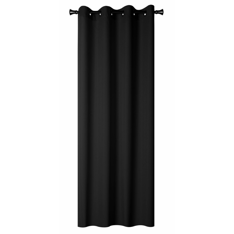 Zasłona z kółkami OXFORD 140/260 cm kolor czarny - 5908262422101