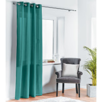 Zasłona z kółkami OXFORD 140/260 cm kolor ciemny morski - 5908262421845