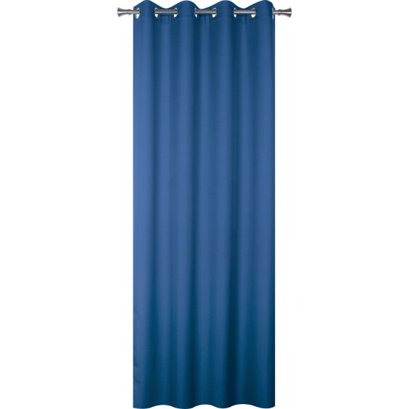 Zasłona z kółkami OXFORD 140x260cm, kol. granatowy - 5908262448965