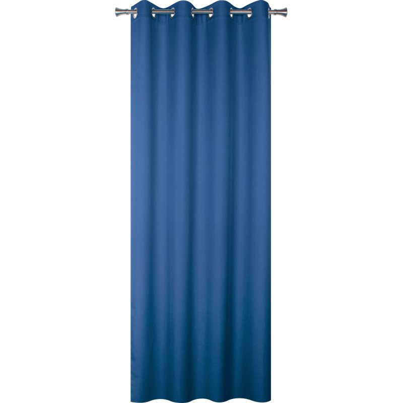 Zasłona z kółkami OXFORD 140x260cm, kol. granatowy - 5908262448965