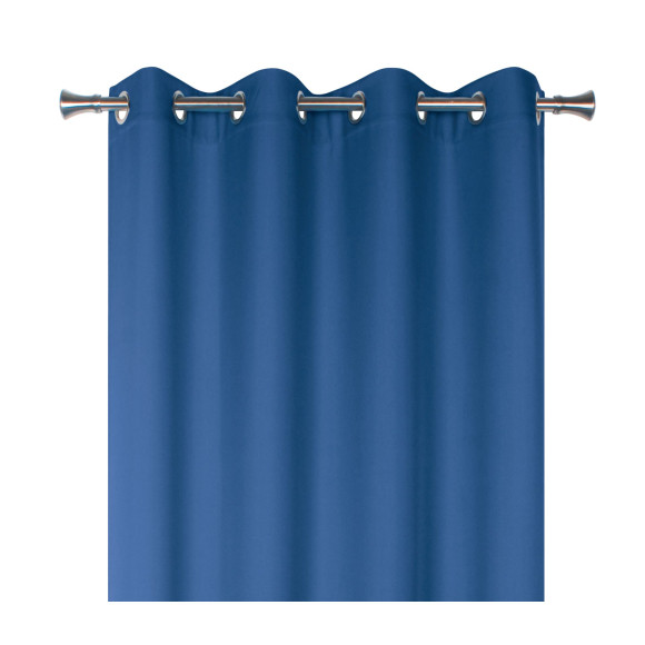 Zasłona z kółkami OXFORD 140x260cm, kol. granatowy - 5908262448965