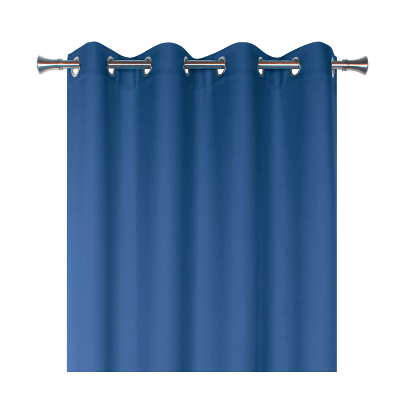 Zasłona z kółkami OXFORD 140x260cm, kol. granatowy - 5908262448965
