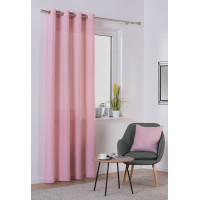 Zasłona z kółkami OXFORD rozm 140x260 cm kol. różowy - 5908262455130