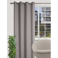 Zasłona z kółkami OXFORD 140/260 cm kolor szary - 5908262409744