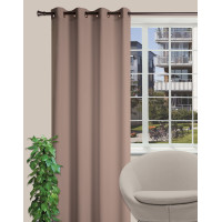 Zasłona z kółkami OXFORD 140/260 cm kolor taupe - 5908262427663