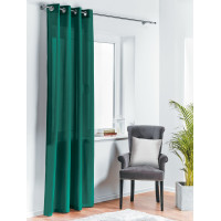 Zasłona z kółkami OXFORD 140/260 cm kolor butelkowa zieleń - 5908262427762