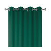 Zasłona z kółkami OXFORD 140/260 cm kolor butelkowa zieleń - 5908262427762