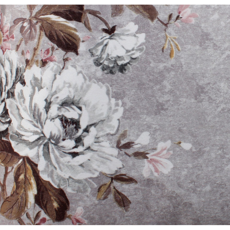 Zasłona z kółkami PEONY 140/260 cm, kol.szary - 5903754802102