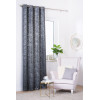 Zasłona PLATA z kółkami 140x260 cm kol. antracyt - 5903754803581