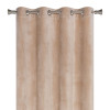 Zasłona z kółkami VELVET 140x260 cm, kolor beżowy - 5908262469601