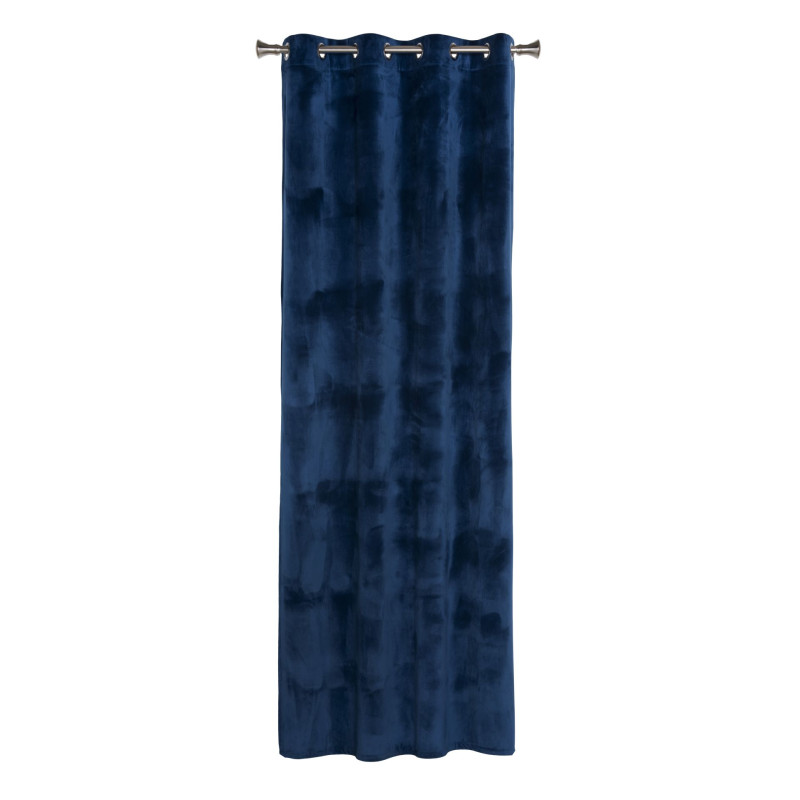 Zasłona z kółkami VELVET 140x260cm, kolor granatowy - 5908262469618