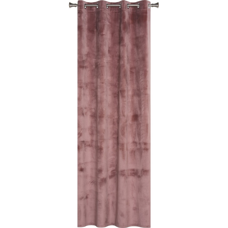 Zasłona z kółkami VELVET 140x260 cm, kolor wrzosowy - 5908262480743
