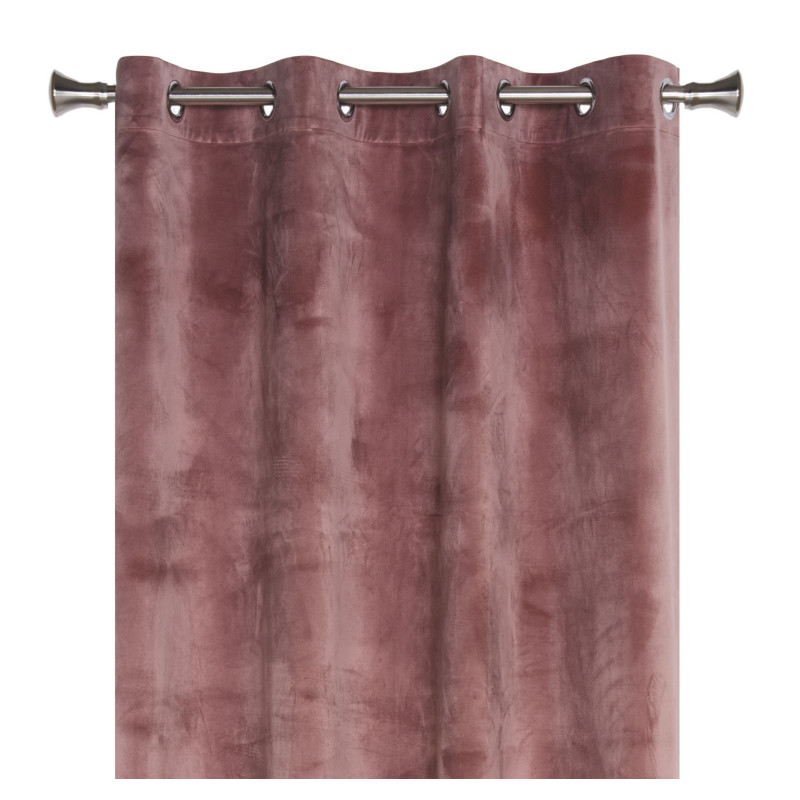 Zasłona z kółkami VELVET 140x260 cm, kolor wrzosowy - 5908262480743