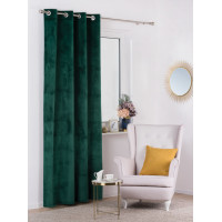 Zasłona z kółkami VELVET 140x260 cm, kolor zielony - 5908262429285