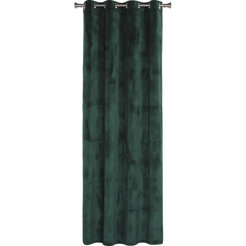 Zasłona z kółkami VELVET 140x260 cm, kolor zielony - 5908262429285